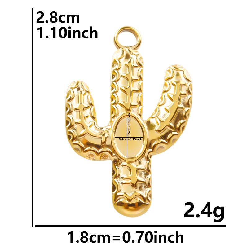 5pcs Fashion Plant Leaves Flower Charms For Jewelry Making Bulk Stainless Steel Charm Pendant DIY Earrings Bracelets Accessories