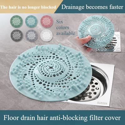 Łazienkowy filtr do włosów plastikowy zapobiegający blokowaniu pokrywa odpływu podłogowego łazienkowy uszczelniający rurę odpływową dezodorujący korek pokrywa