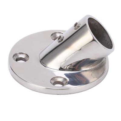 Boat Handrail Round Base Fitting 316 Stainless Steel Marine Hardware for 25mm 1in Tube
