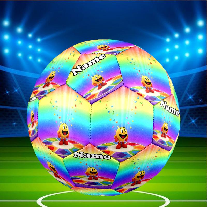 Custom Name Personalized PAC-A Print Size 5 Soccer Ball Training & Match Football, for Team, Kicking, Gift for Football Enthusiasts