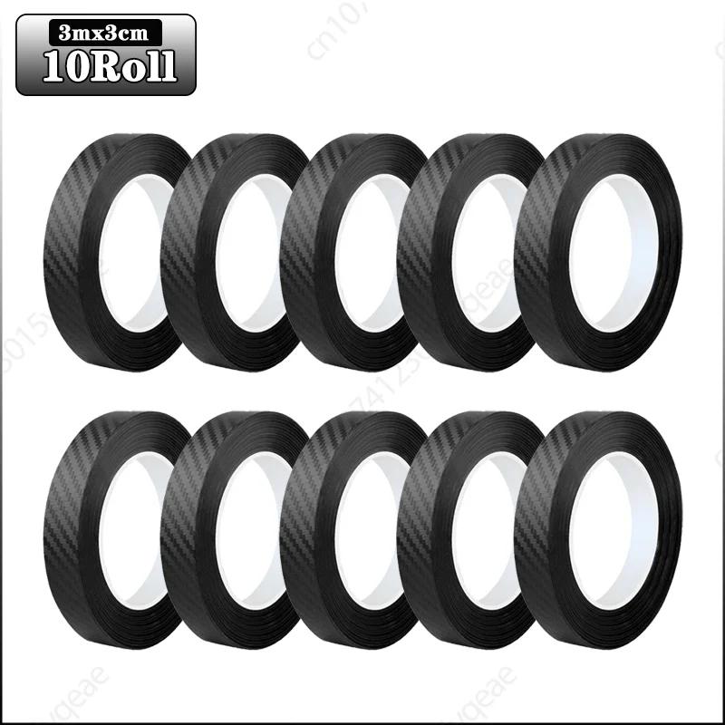 3m Auto 3D Kohlefaser Aufkleber Türschwelle Trittschutz Kofferraumstoßstange Seitenspiegel Kratzschutzband Autoaufkleber
