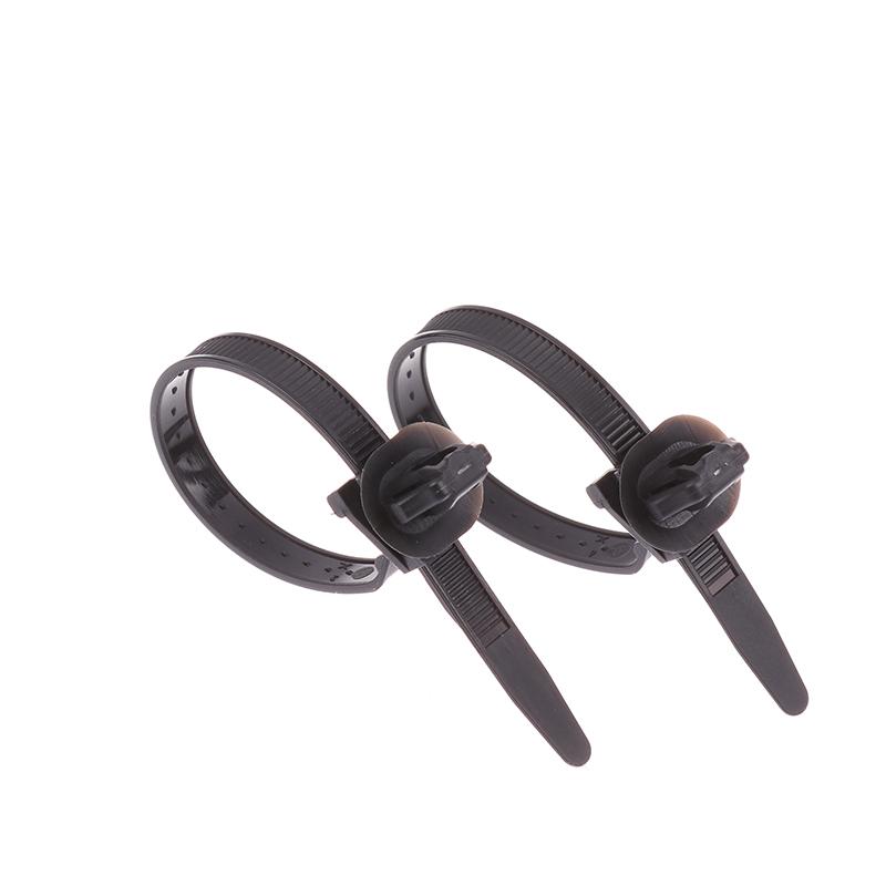 10Pcs Nylon Plastic Vehicle Motocycle Cable Tie Car Wiring Harness Retainer Clip Push Mount Auto Fasteners Black Color