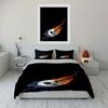 Flaming Soccer Ball Design. Bedding Sets Duvet Cover Sets Duvet Covers Pillowcases(1 * Duvet Cover 2 * Pillowcases Without Duvet Insert)