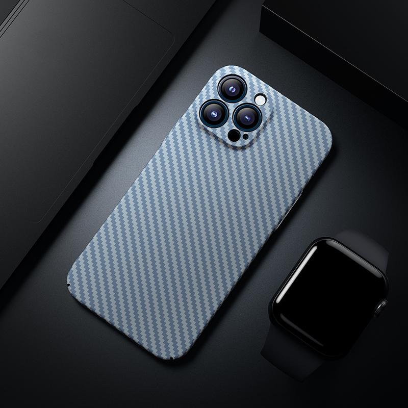 Ultra dünne Karbonfaser Skin Hülle für iPhone 16E 17 Air 16 15 14 Plus 13 12 11 Pro Max Schutzhülle Matte Harte PC Abdeckung