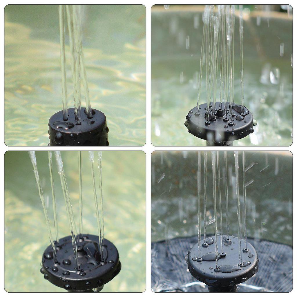 Automatic Solar Pond Fountain Circulator and Aerator for Outdoor Use