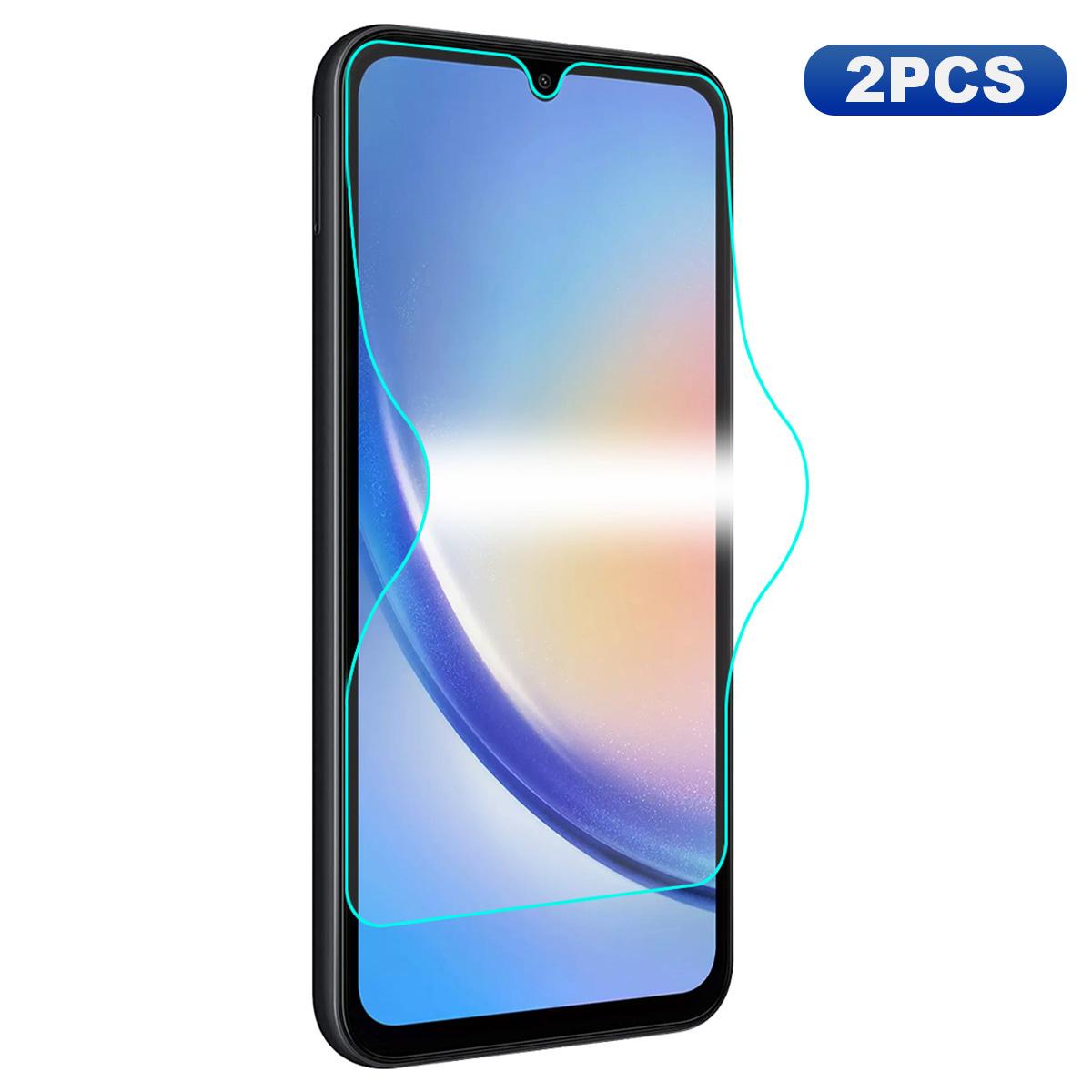 

ENKAY HAT PRINCE 2PCS For Samsung Galaxy A34 5G/M34 5G/F34 5G Anti-dust TPE+PET+TPU Hydrogel Film Full Screen Protector (Full Glue)
