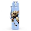 1PC Ice Hockey Athlete Cartoon Print 750ml Color Plastic Sports Water Bottle Leakproof Flip Straw Lid Suitable for Sports Office Home Use