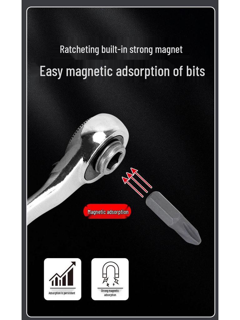 30-in-1 Multi-Functional Ratchet Screwdriver Set - S2 Steel, High Hardness