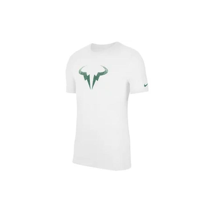 Men s Nike Rafa Tennis Short Sleeve White T-Shirt CW1535-100 S