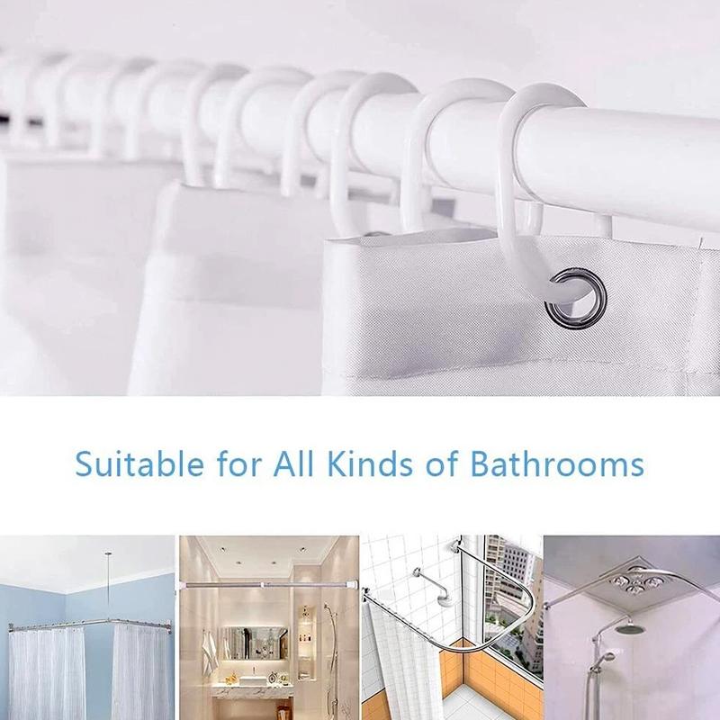 1Pc Bathroom Set DIY Polyester Waterproof 200x180CM Thickening Shower Curtain With Hooks Daisy Flower