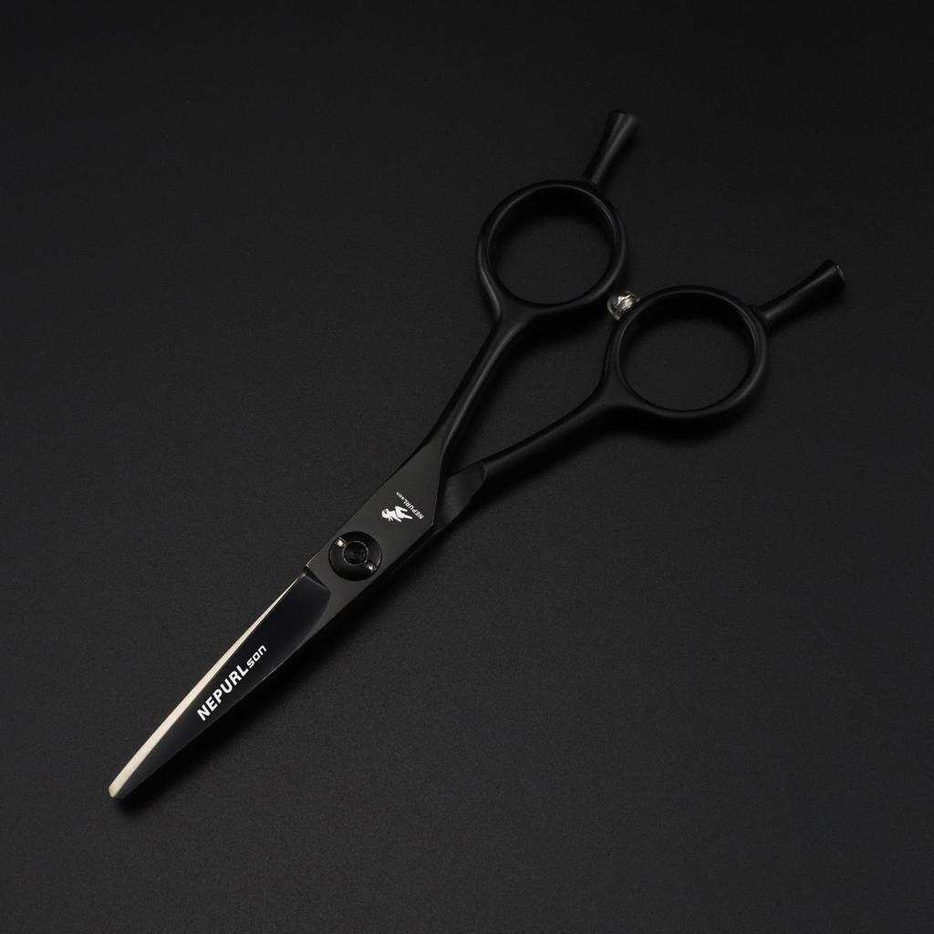 5-5.5 Inch Black A-line Barber Shears Hairdressing Scissors