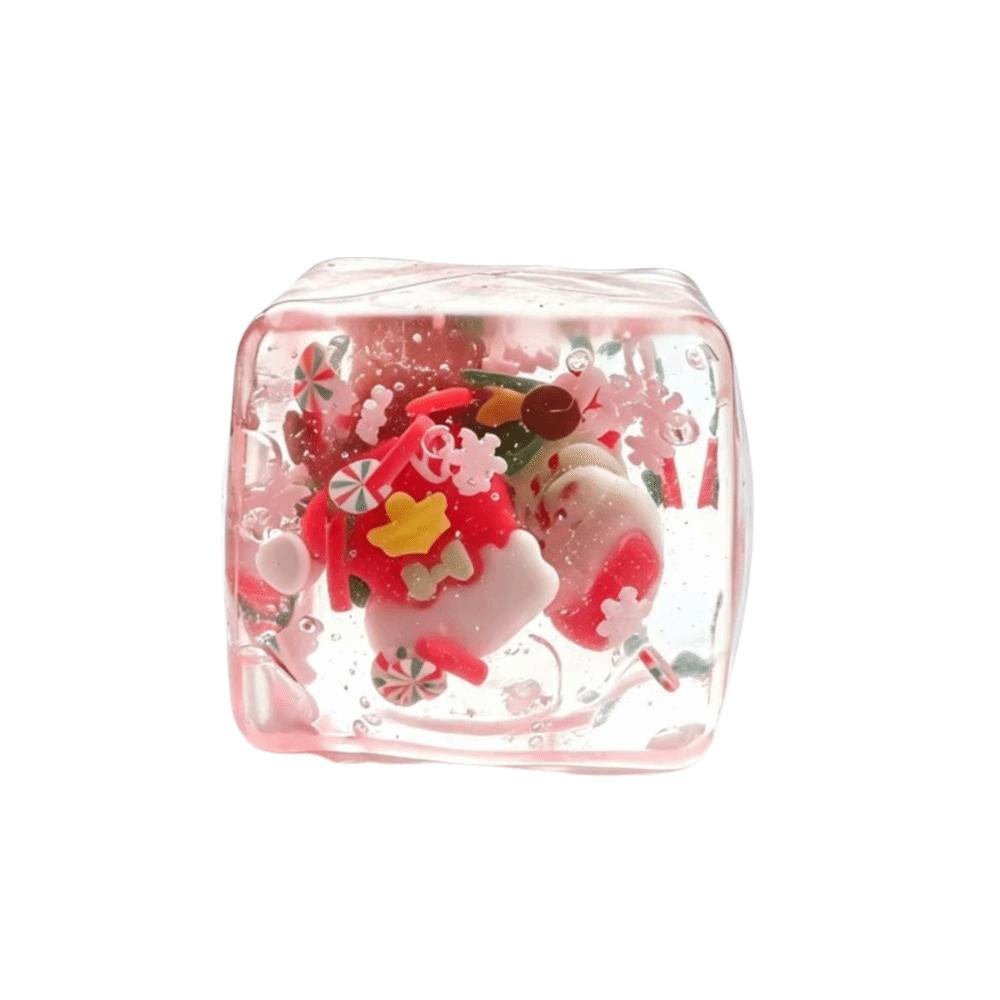 Transparent Ice Cube Fidget Toy Christmas Theme Maltose Fidget Toys Gifts