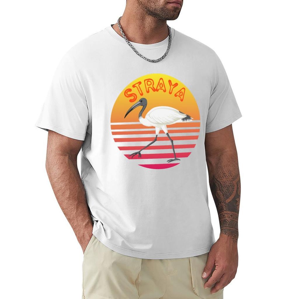 Straya Bin Chicken With A Sunset Tshirt Plus Size Quick Dry Sports Tee