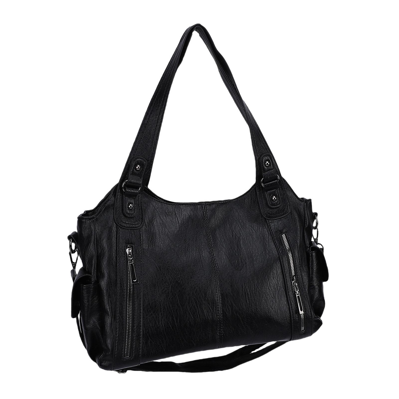 Сумка на плечо Простая Стильная Искусственная Кожа   Сумка Большая Вместимость Сумка для Повседневного Использования