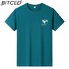 BITCED Bavlněné tričko s krátkým rukávem Pánská móda Košile s volným polovičním rukávem Košile s potiskem