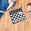 Plastic Outdoor International Chess Set Game with Foldable Chessboard