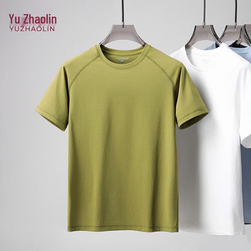 

YUZHAOLIN Men s 2026 Summer American Retro Loose Fit Solid Short Sleeve T-Shirt M