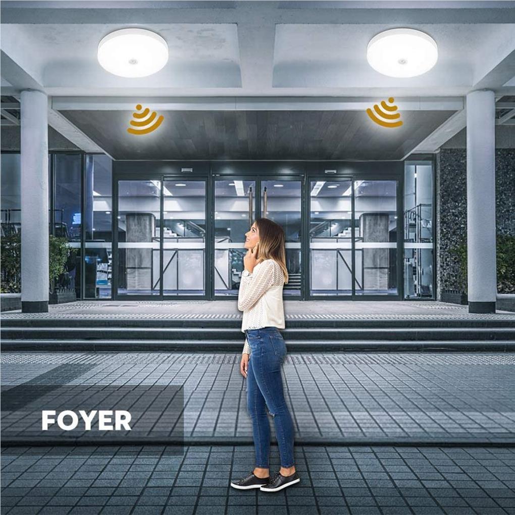 12W Home High Brightness Ceiling Lamp Staise Warehouse Induction Light AC 165-265V Human Sensing Lamps Lighting Accessories
