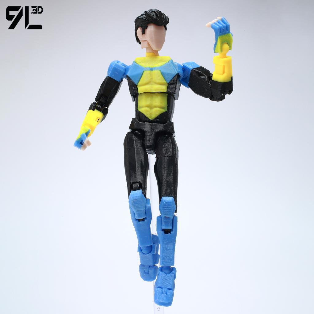 9L3D Printed Invincible Maskless Mark Toys Action Figures Titan13 T13 Dummy 13 Superheroes Multi-Jointed Movable Shapeshift Toys