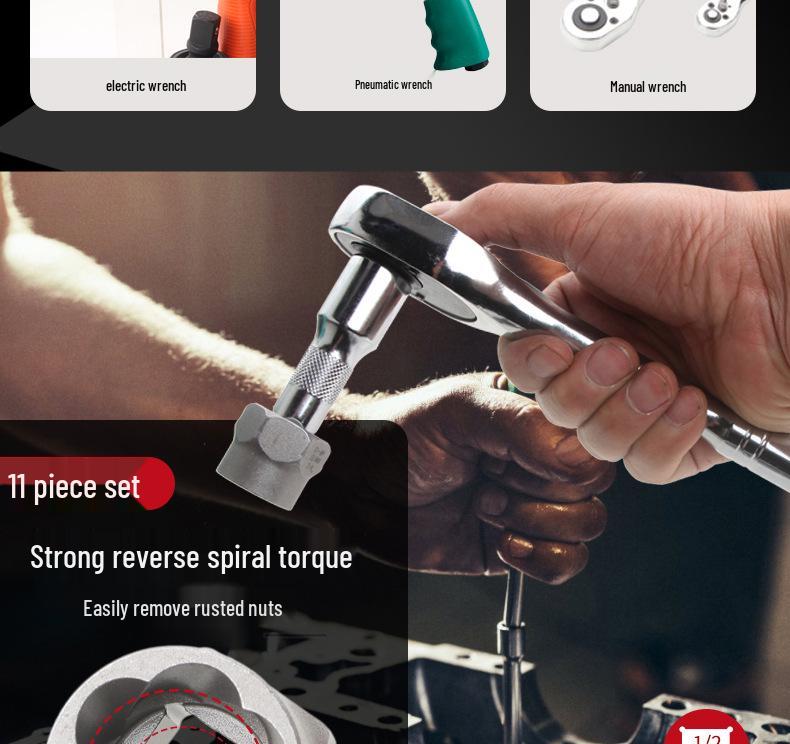 29-Piece Damaged Screw and Nut Extractor Set