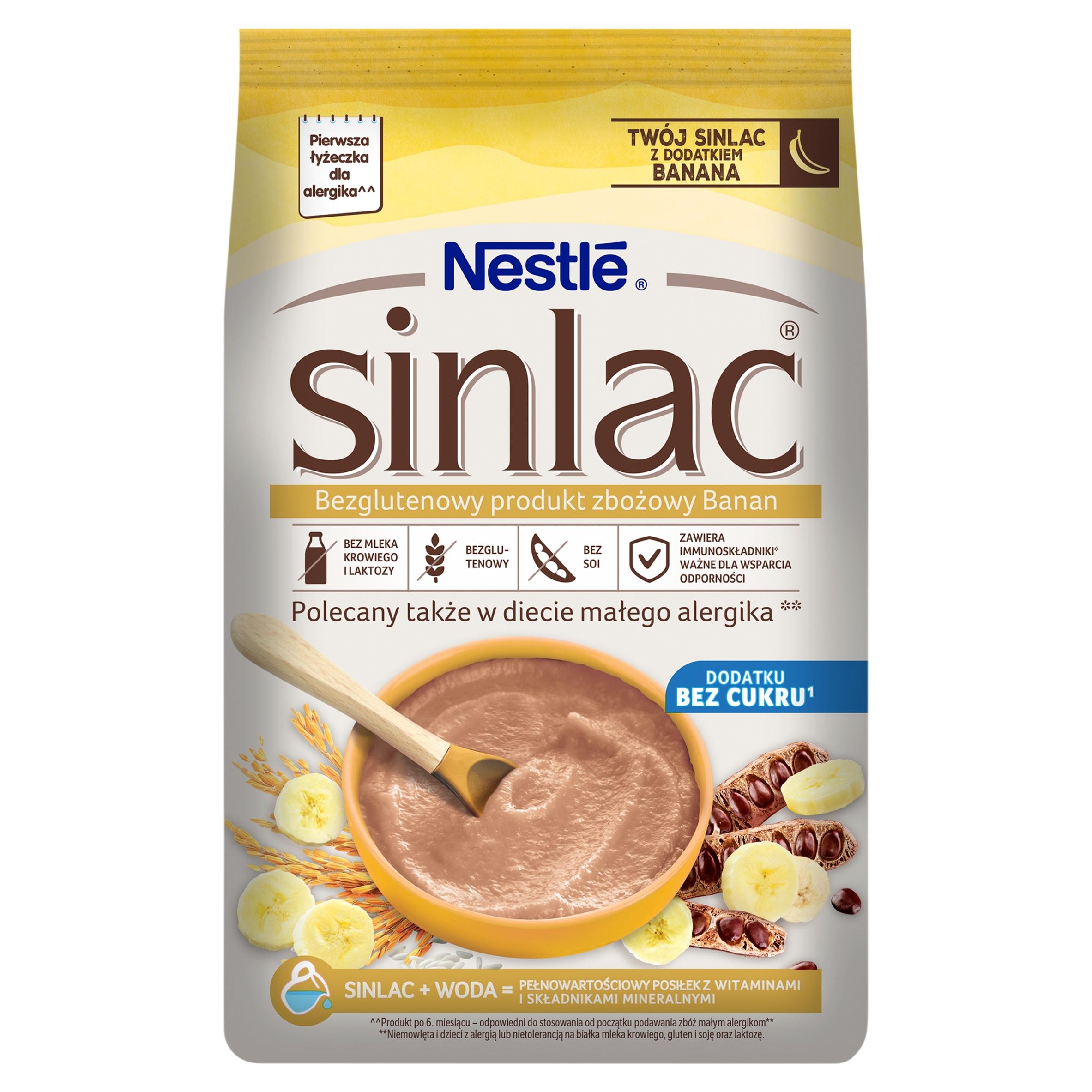 Nestlé Sinlac Glutenvrij Banaan Havermout Zonder Suiker Na 6 Maanden 300 300 g