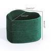 Valentines Day Gift Pink Green Heart Shape Ring Box Proposal Wedding Ceremony Flannelette Cases for Ring Earring Jewelry