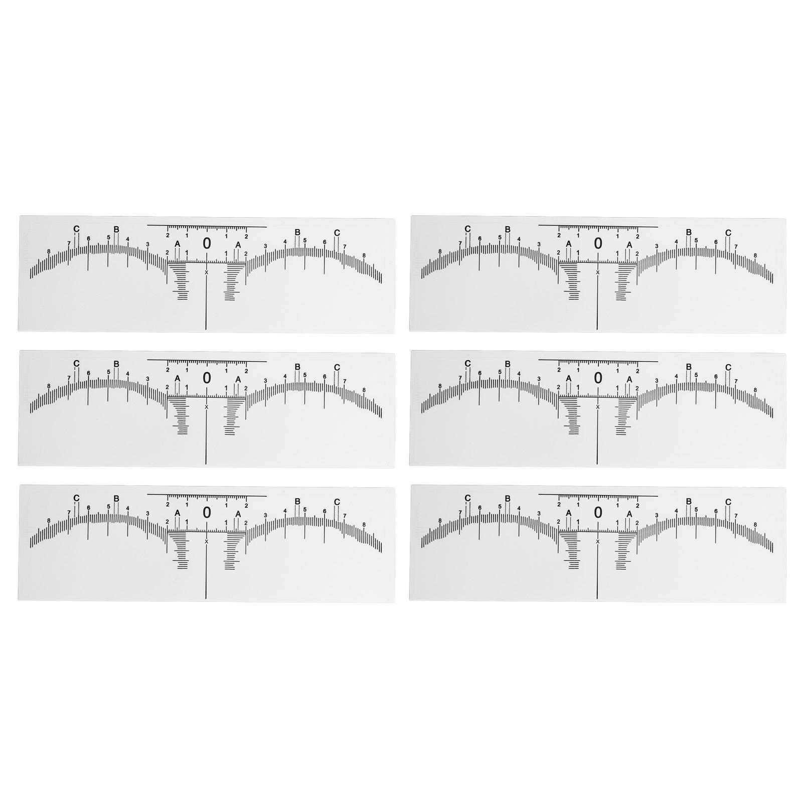 

100 шт. трафареты для бровей одноразовые ПВХ прозрачные шкалы шаблон для микроблейдинга бровей