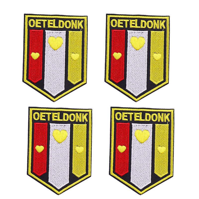 10pcs Wholesale Netherland Carnival Oeteldonk Emblem Patch Embroidered Patches For Clothes Iron On Patches For Clothing Sew 