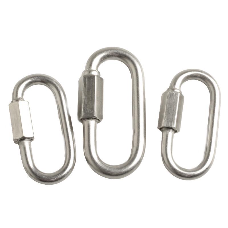 JNL M5 304 Stainless Steel Quick Link Carabiner Set