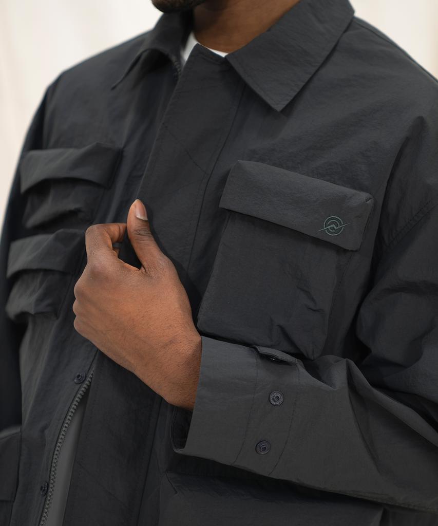 Kalapatthar Nylon Silky M-65 Field Jacket - Charcoal