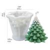 Luoye Christmas Tree 3D Candle Soap Mould DIY Candle Epoxy Mold Handmade Candles Aroma Wax Soap Molds for Decoration