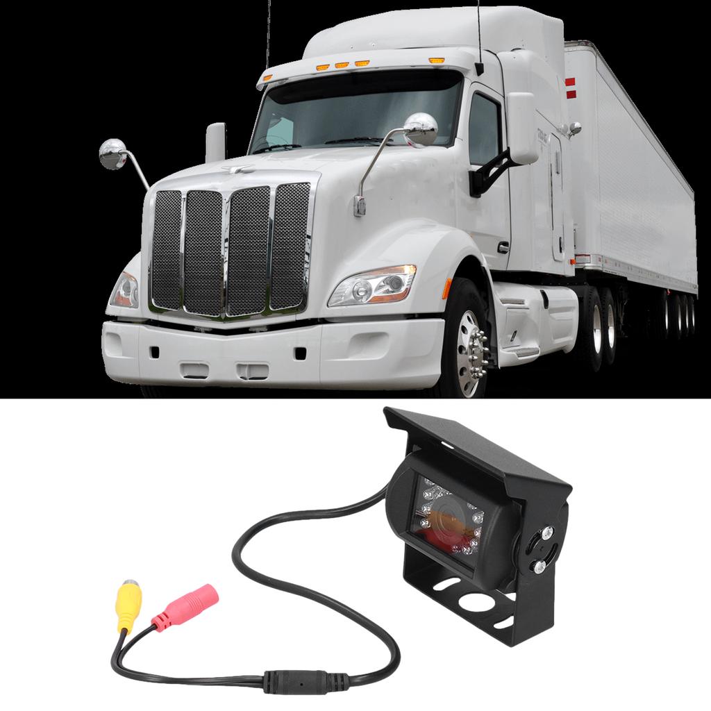 120° Rear View Camera 18‑LED IP68 Waterproof Night Vision 12V‑24V Universal for Car Truck Bus
