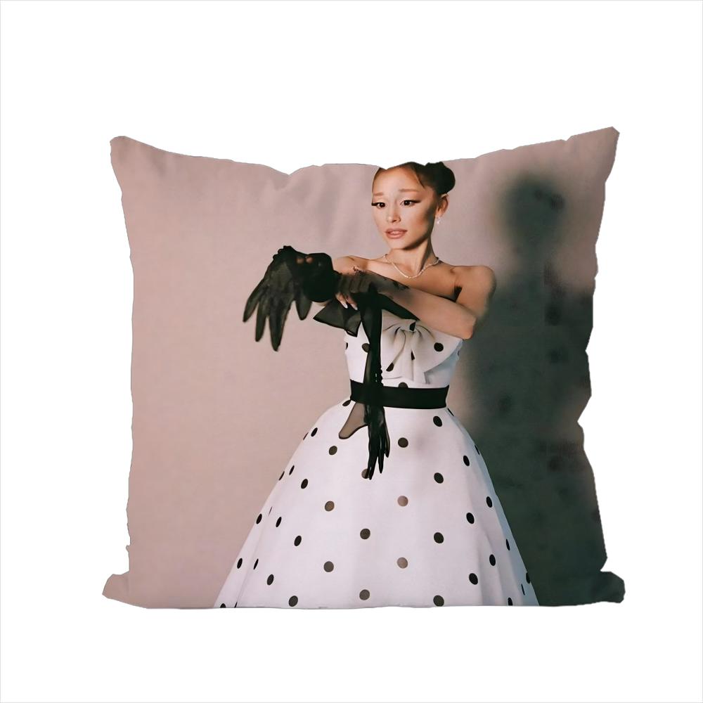 

Singer Ariana Grande Pillow Case For Car Sofa Decorative Home Doublesided Print Plush Square Throw Pillow Cushion Cover 30x30cm