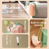 Cat Uses A Cat Brush, Cat Mint Balls, A Cat Toy, A Corner of The Wall for Self-massage To Remove Loose Fur and Relieve Itching.