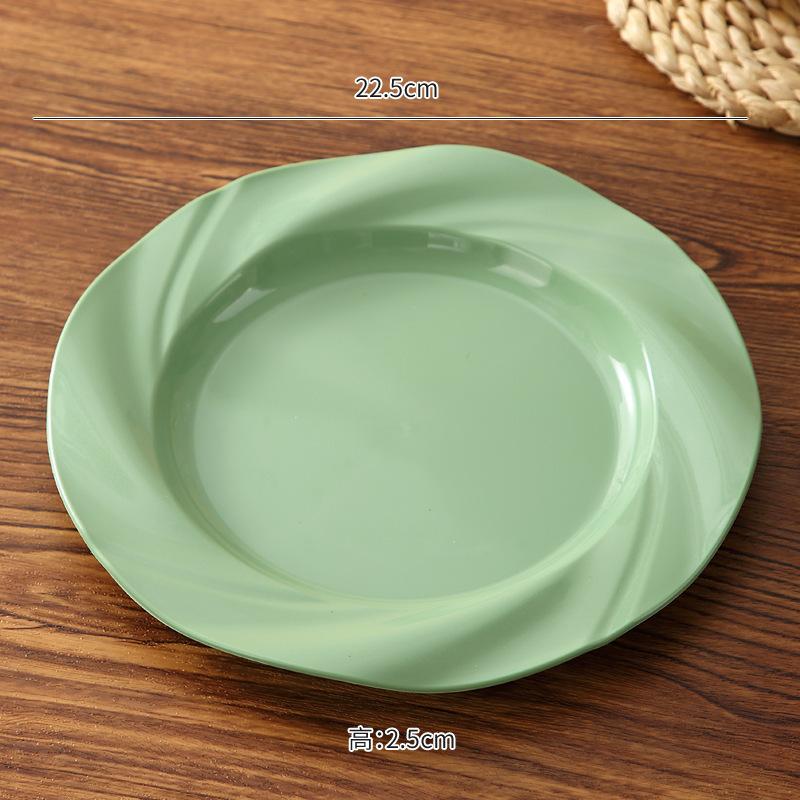 Simple Cream Style Western Food High Level Lace Pasta Plate Home Salad Dessert Plate Fruit Dim Sum Snack Plate