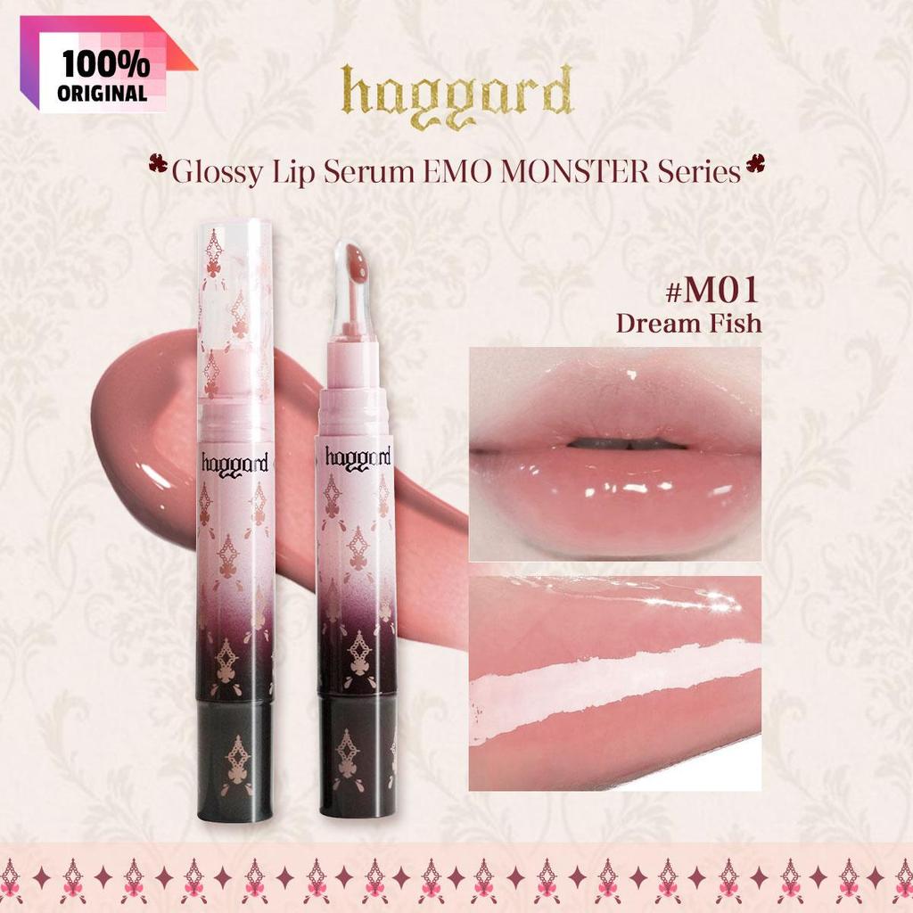 Haggard Glossy Lip Serum EMO MONSTER Series 3.5g/0.12oz (7 Color Options)