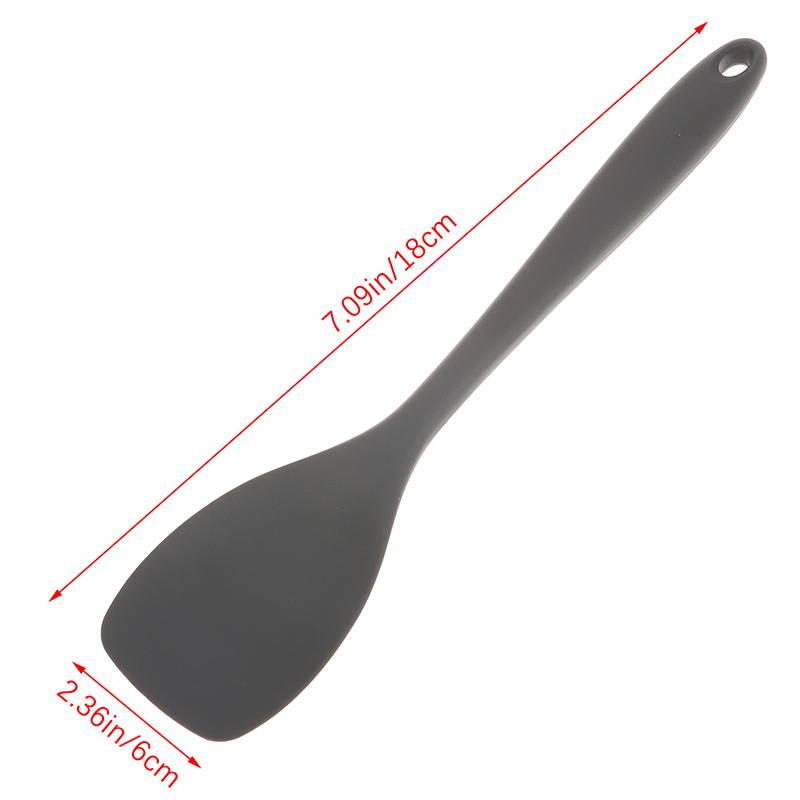Food Grade Silicone Spoon Spatula Heat Resistant Cooking Spoon Nonstick Baking Scraper Stirring Scooping Salad Mixing Spoon