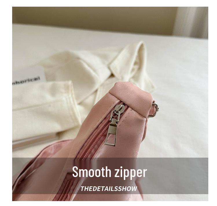2024 Trendy Korean Style Large Capacity Solid Color Women's Shoulder Tote Handbag