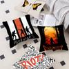 Band Paramore Logo Cushion Cover Inches Farmhouse Decor Home Throw Pillow Covers For Couch Decorations