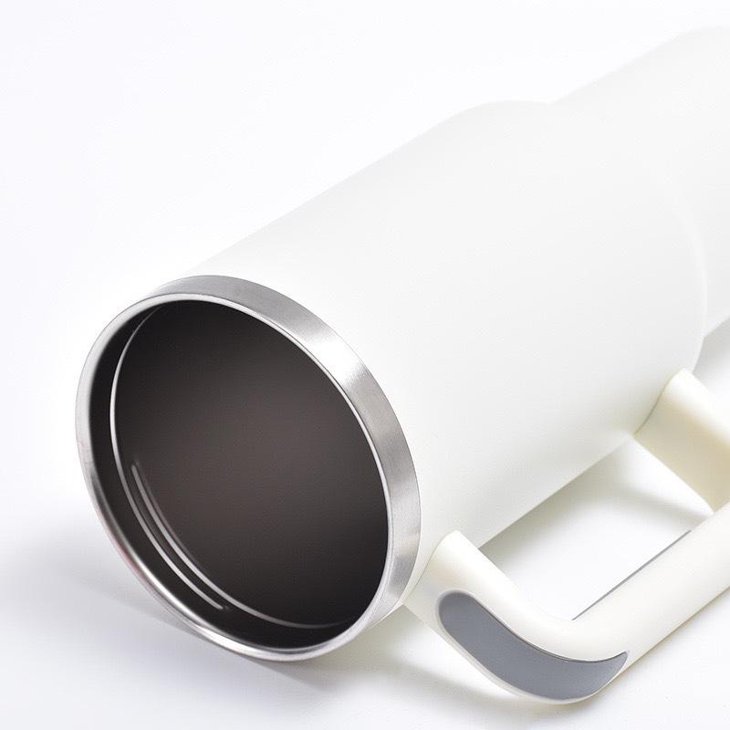 Kuangjie 40oz Ice Buster Becher, Großer 304 Edelstahl Isolierter Griffbecher
