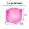 Simulation Ice Cube Squeezing Toy Funny Square Squishes for Adults Gifts Pink