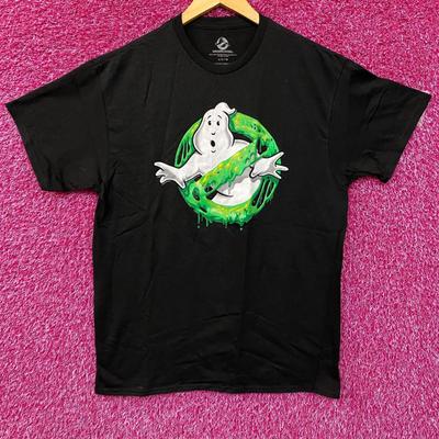 Ghostbusters Slimer Logo Anti Fantasma T-Shirt Promozionale del Film L