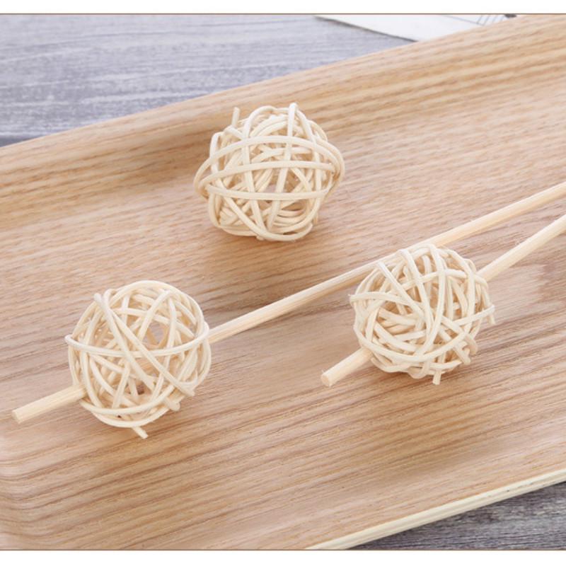 5CM White Scented Rattan Ball   Natural Plant Handmade Decoration Ball