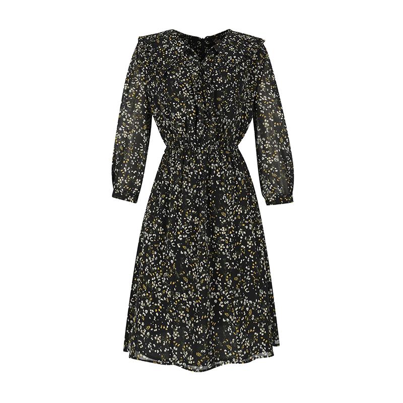 VISITINNEWYORK Big Collar Flare Dress (Vy3Op13)
