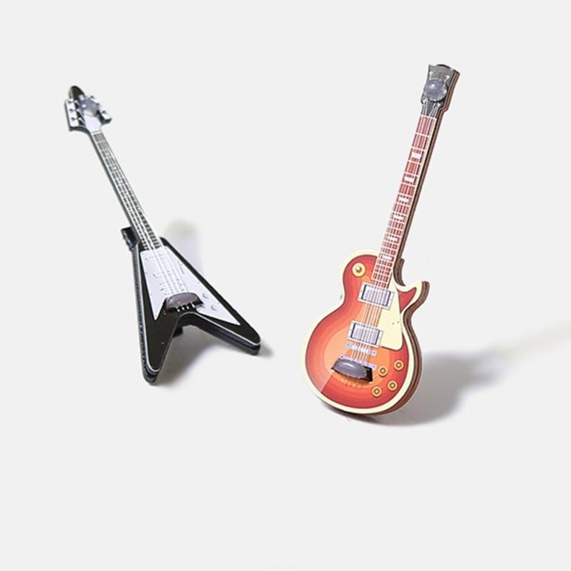 E-Bass Elegant 2000er Seitenclip Gitarre Haarspange Bass Kreativ Neuheit Gitarre Musikinstrument Rock