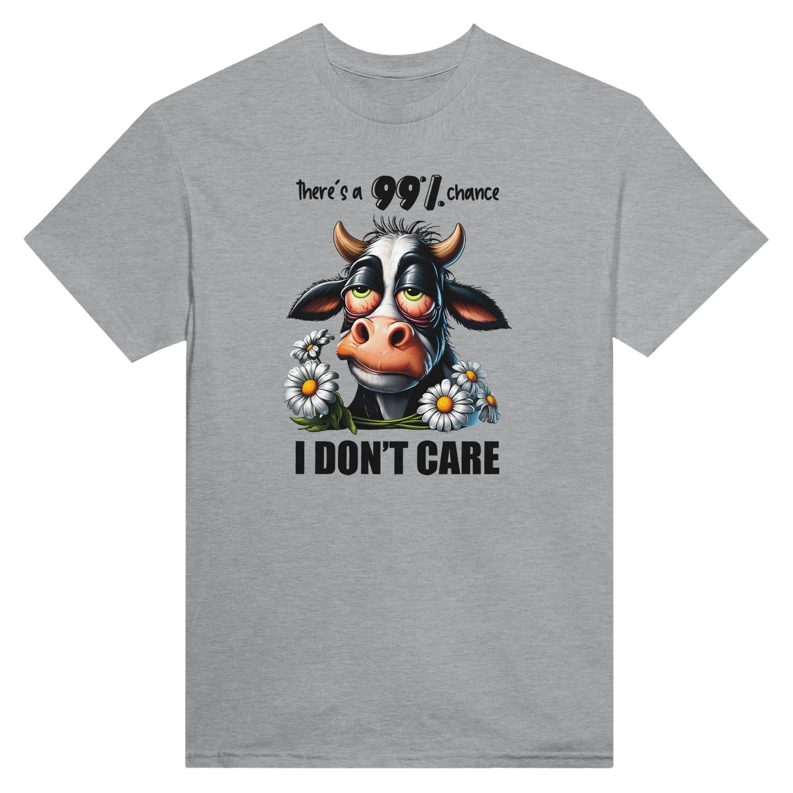 I DON T CARE Heavyweight 100% Cotton Unisex Crewneck T-Shirt M