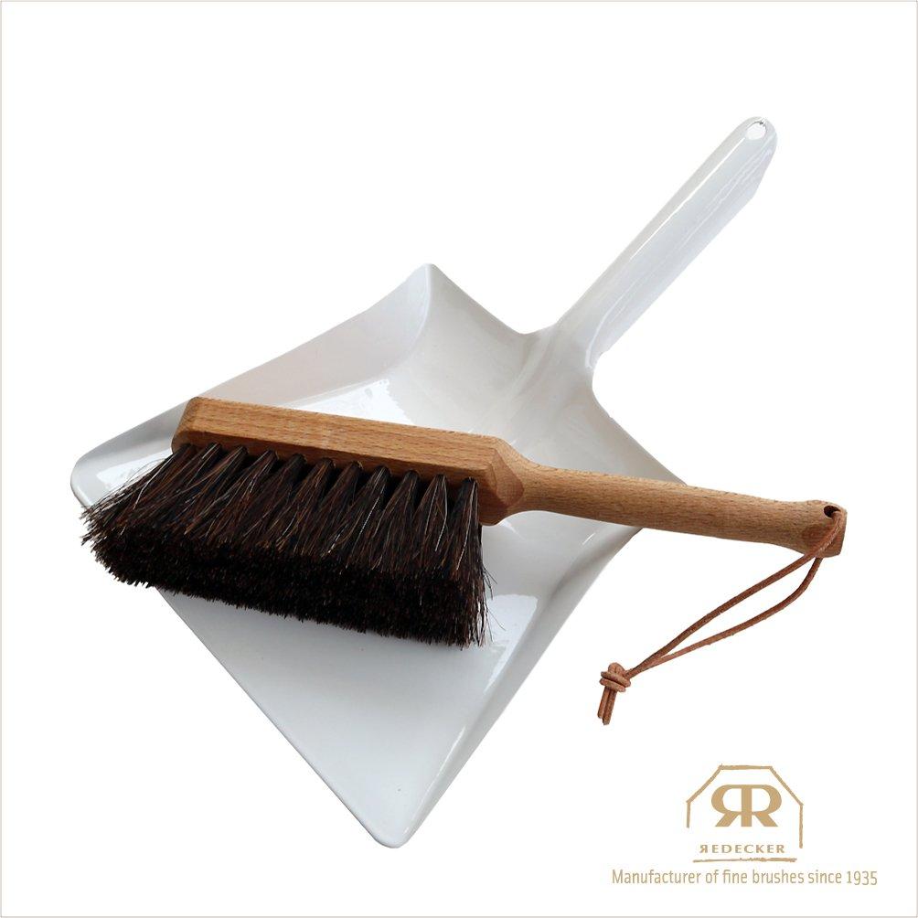 Redecker Mini Dustpan White Set, Large,