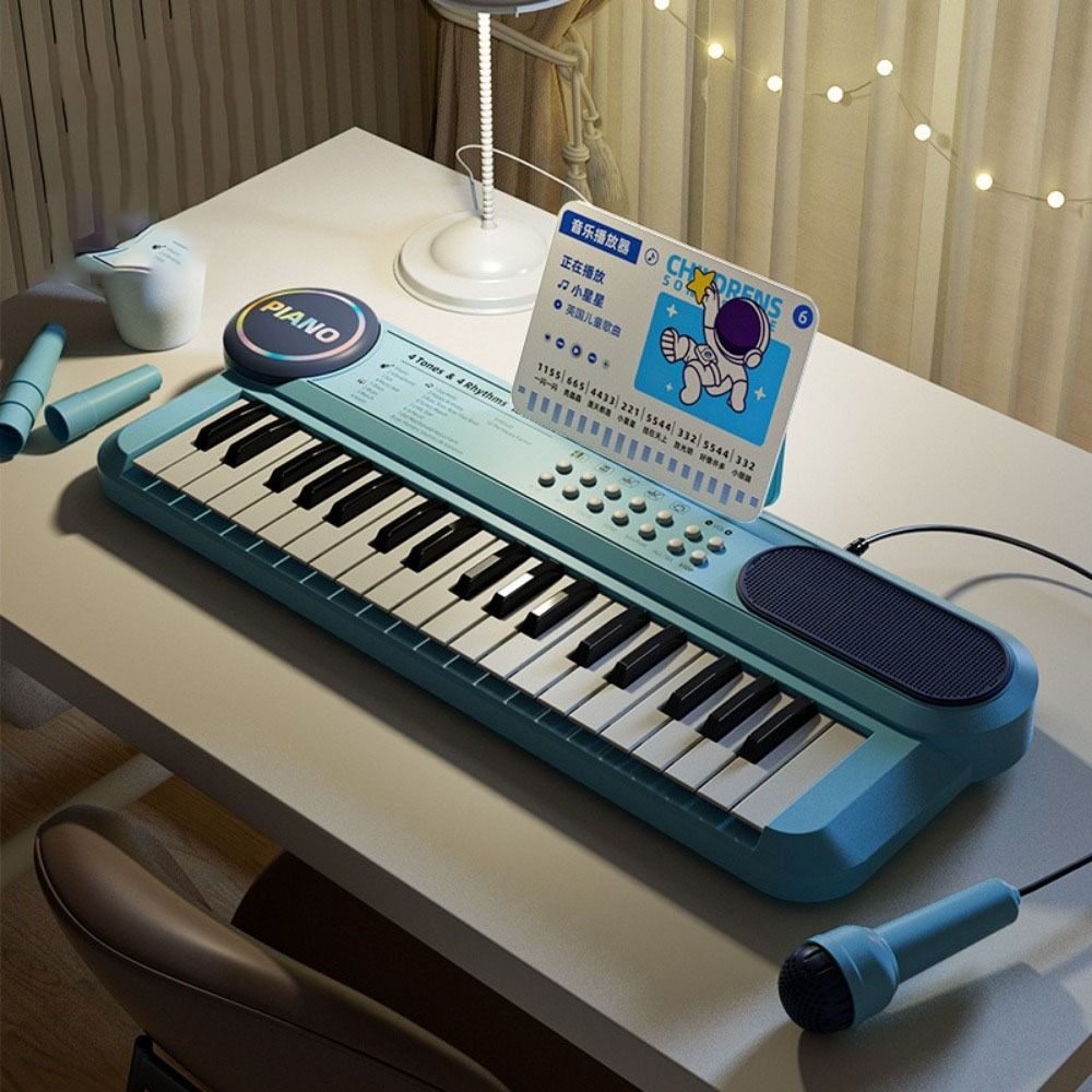 37 Keys Musical Toy Multifunctional Musical Keyboard Kids Piano Keyboard  Early Learning