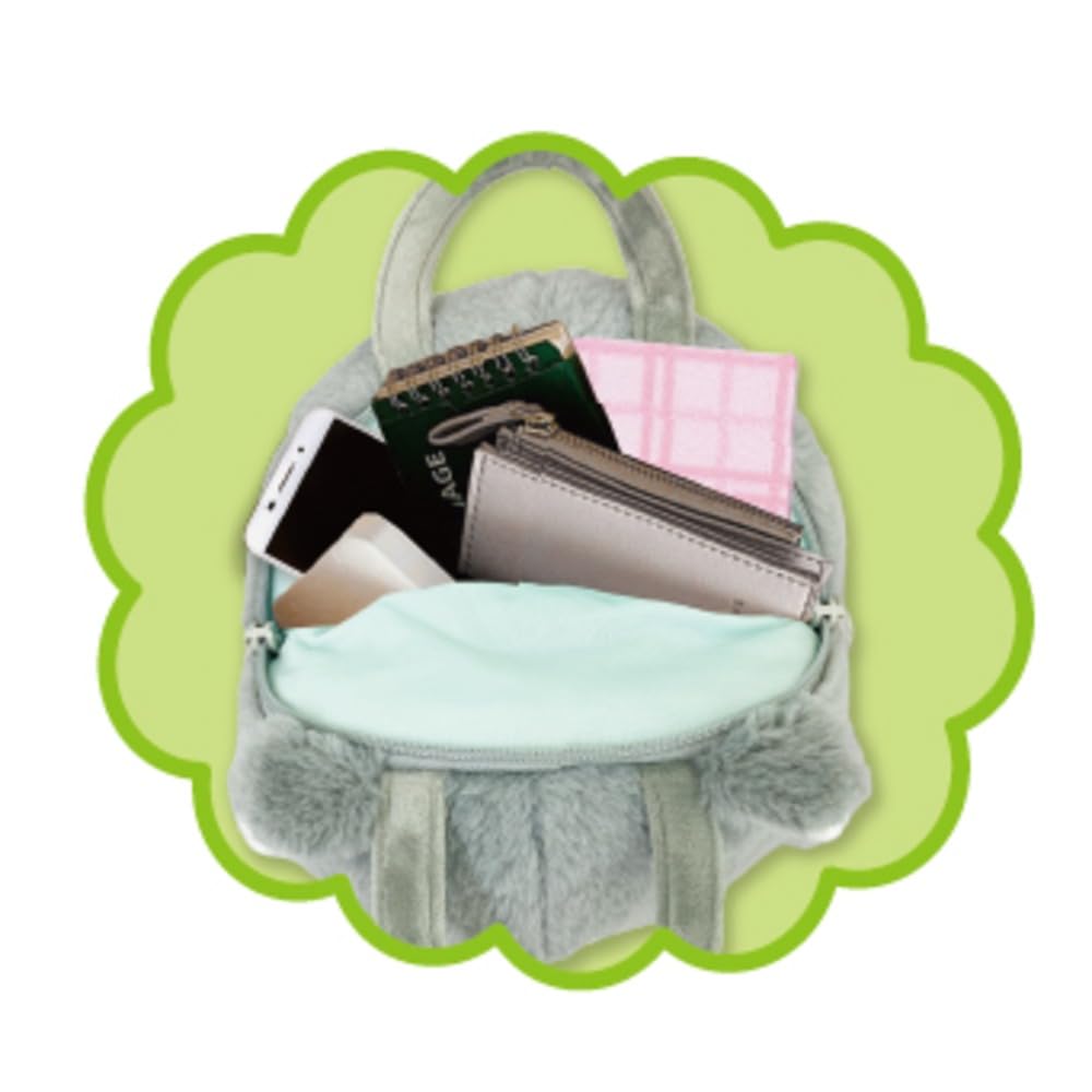 Segel Runt Fluffig Kattväska, Grå, Storlek: Ungefär. H18 x B23 x D20cm, 858785 (WH)