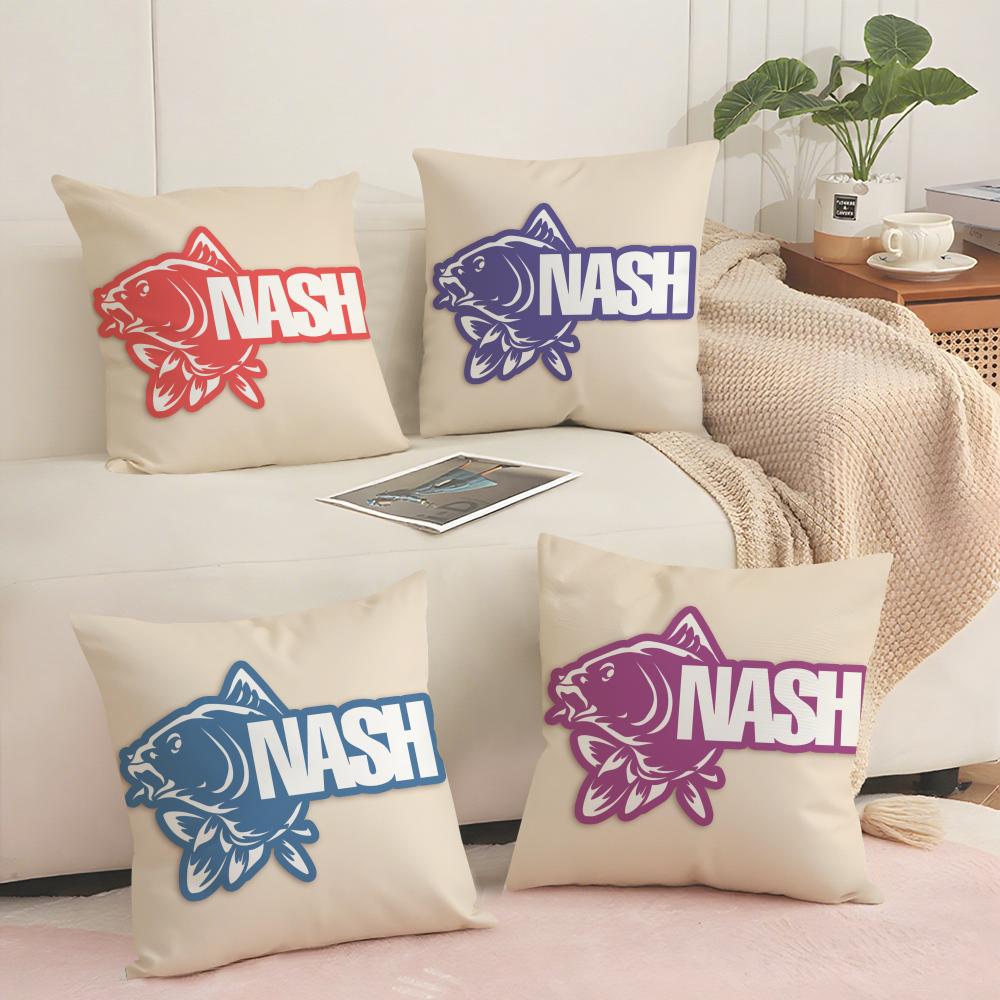Brand N-Nash Fish Cushion Cover Soft Short Plush Pillow Cover Smooth Cozy Texture Aesthetic Cushion Case Home Decor